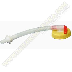 Tapón con manguera y llave paso DIN 96